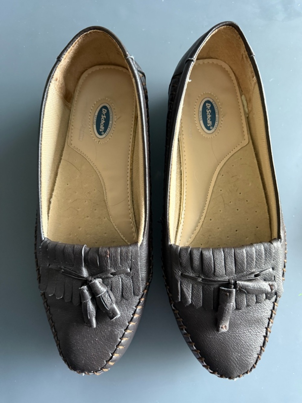Dr. Scholl's Brown Tassel Fringe Women's Loafers